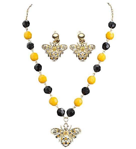 Widmann SRL Bijen halsketting en oorbellen bij Zoem