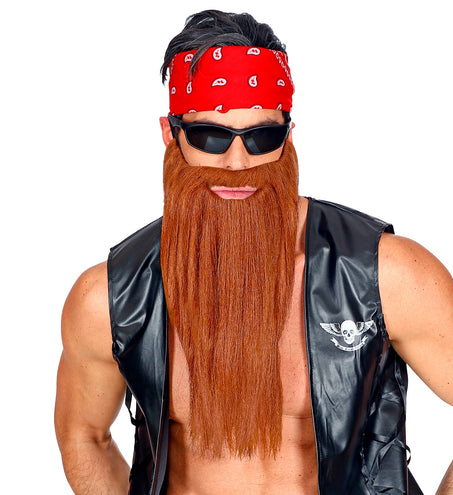 Widmann SRL Biker baard met snor bruin