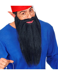 Widmann SRL Biker Lange baard met snor zwart