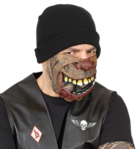 Widmann SRL Biker masker met sigaar