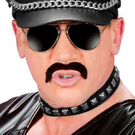 Widmann SRL Biker / rocker punk choker met spijkers