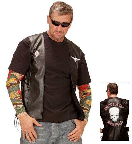 Widmann SRL Bikervest Outlaw lederlook