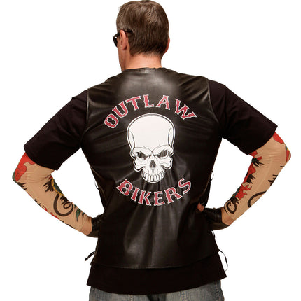 Widmann SRL Bikervest Outlaw lederlook