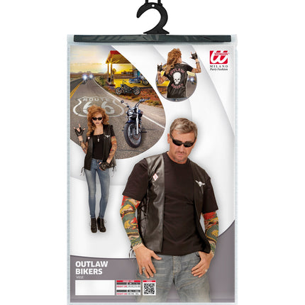 Widmann SRL Bikervest Outlaw lederlook