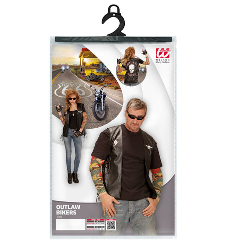 Widmann SRL Bikervest Outlaw lederlook