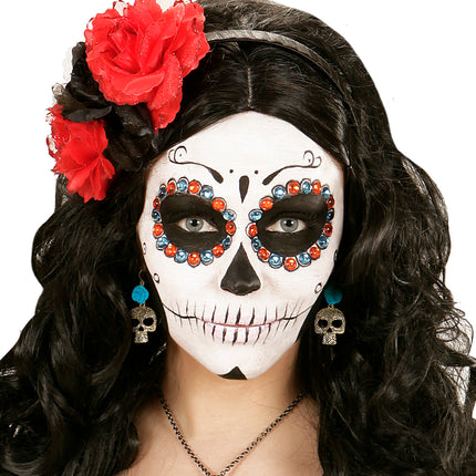 Widmann SRL Blauw met gouden oorbellen