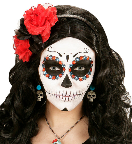 Widmann SRL Blauw met gouden oorbellen