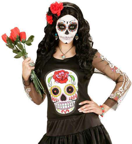 Widmann SRL Blauw met gouden oorbellen