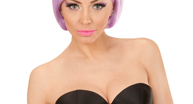 Widmann SRL Blauw paarse boblijn pruik