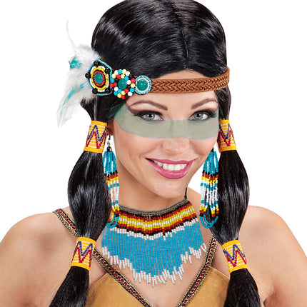 Widmann SRL Blauwe indiaanse sierraden