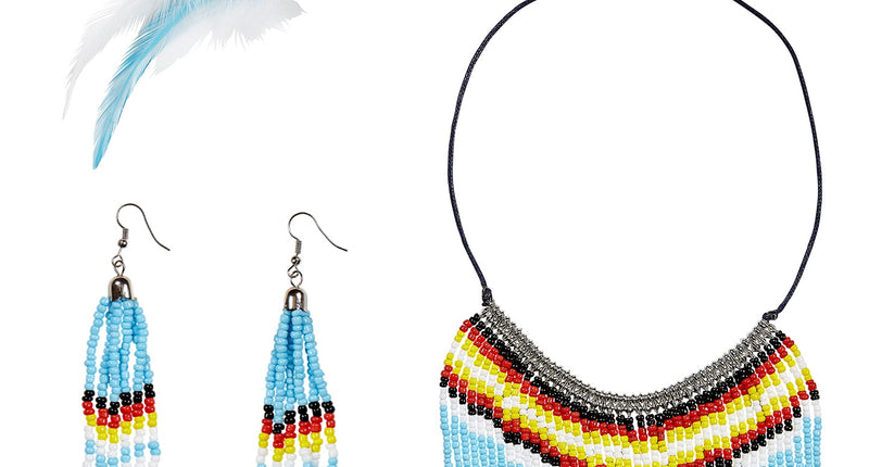 Widmann SRL Blauwe indiaanse sierraden