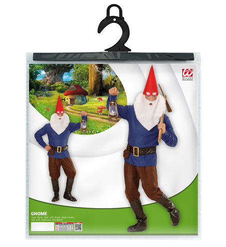 Widmann SRL Blauwe kabouter Wesley kostuum