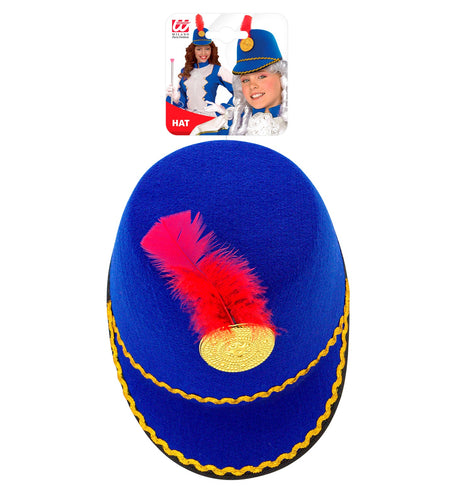 Widmann SRL Blauwe majorette hoed kind