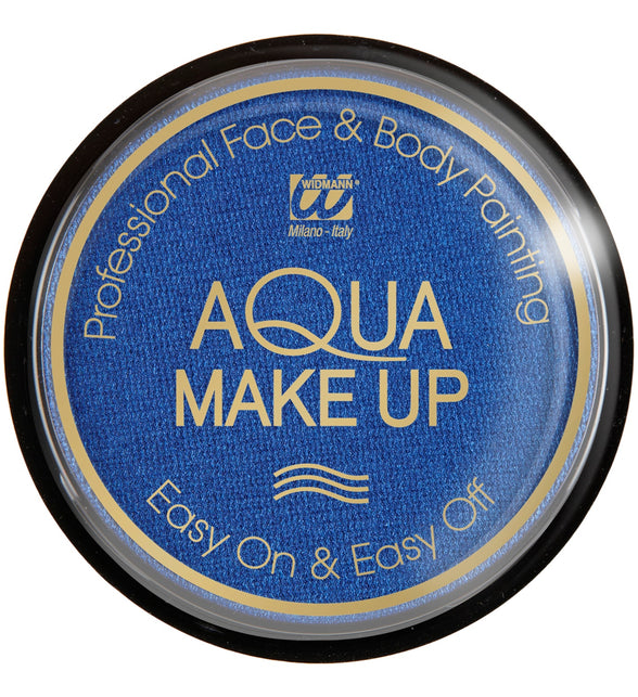 Widmann SRL Blauwe schmink aqua metallic