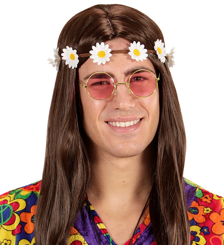 Widmann SRL Bloemen hoofdband voor hippies