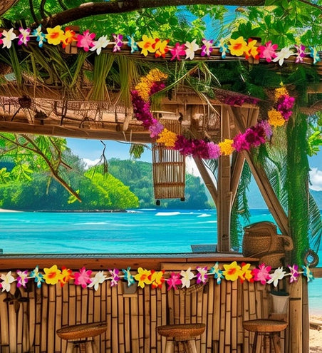 Widmann SRL Bloemenslinger multi 3 meter kostuum Teun