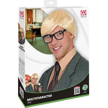 Widmann SRL Blonde karakter pruik heren