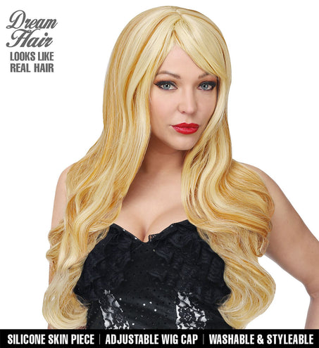 Widmann SRL Blonde pruik lang haar Cosplay Melissa