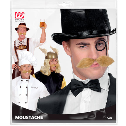 Widmann SRL Blonde snor groot