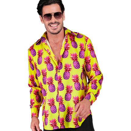 Widmann SRL Blouse neon ananas Ankie