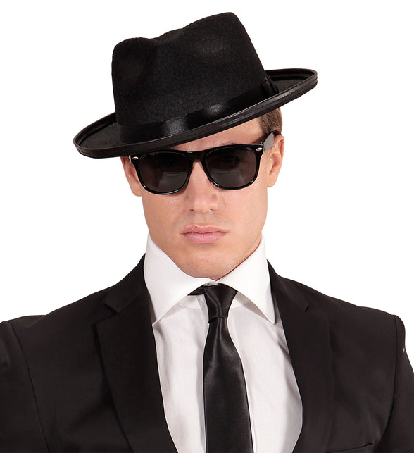 Widmann SRL Blues brother bril zwart karakter