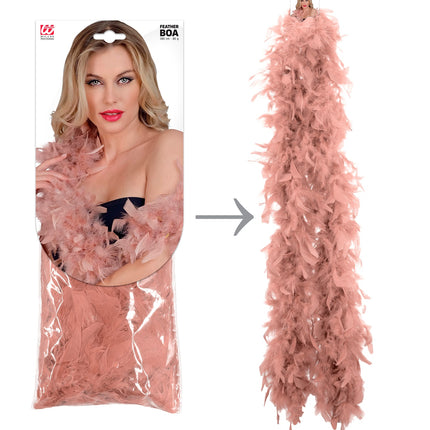 Widmann SRL Boa Esther antiek roze 180cm