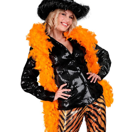 Widmann SRL Boa Esther oranje 180cm