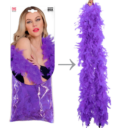 Widmann SRL Boa Esther paars 180cm