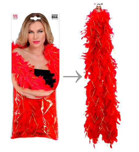 Widmann SRL Boa Esther rood goud 180cm