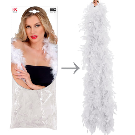 Widmann SRL Boa Esther wit 180cm