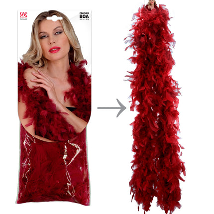 Widmann SRL Boa Joyce bordeaux rood 180cm