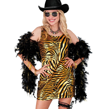 Widmann SRL Boa Joyce zwart goud 180cm