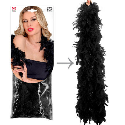 Widmann SRL boa zwart 180cm