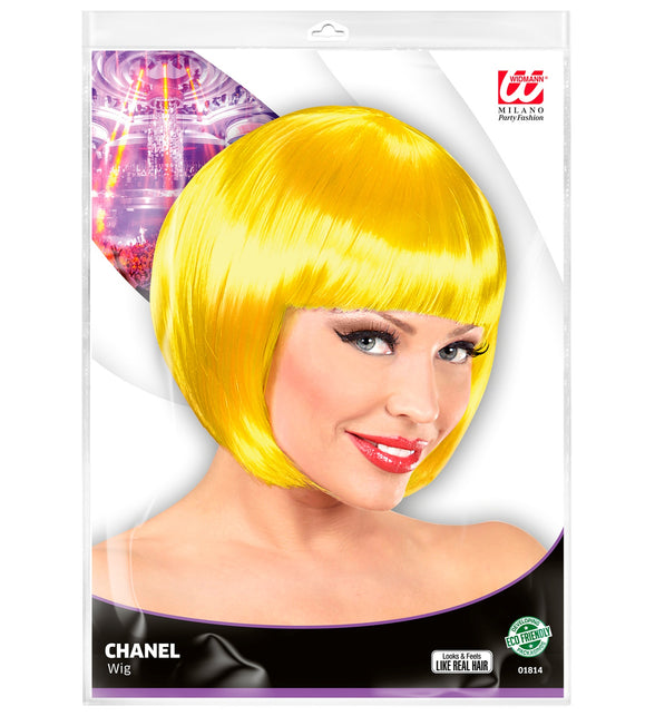 Widmann SRL Boblijnpruik geel dames