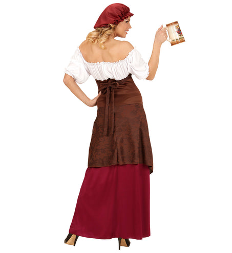 Widmann SRL Boerinnenjurk middeleeuwen rood
