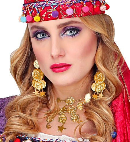 Widmann SRL Boheemse zigeunerin juwelen set munten