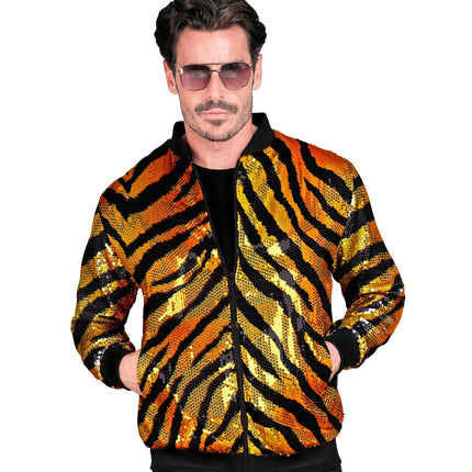 Widmann SRL Bomberjack tijger print