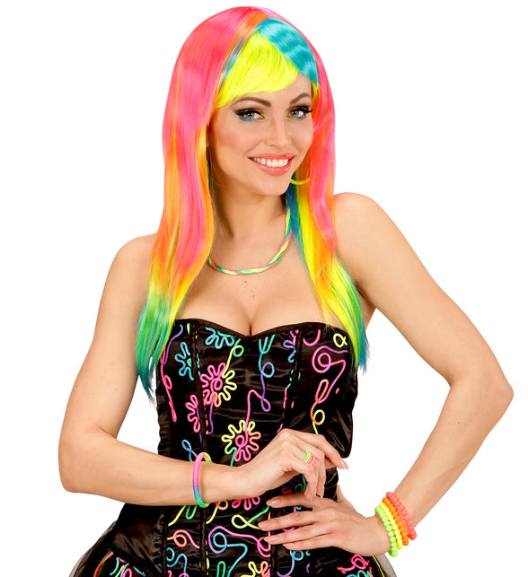 Widmann SRL Bonte neon pruiken