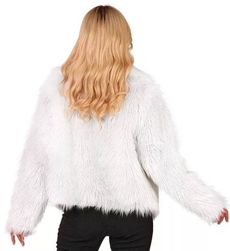 Widmann SRL Bontjas pluche dames wit kostuum Mees