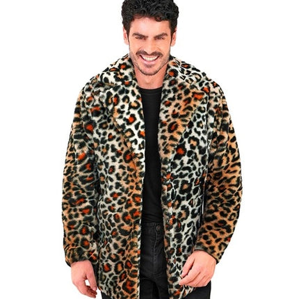 Widmann SRL Bontjas pluche luipaard kostuum Stijn