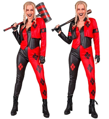 Widmann SRL Boosaardige harlekijn kostuum Sara