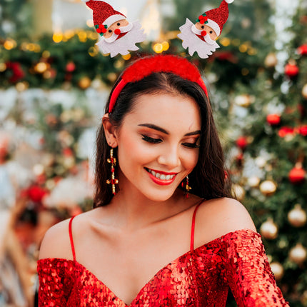 Widmann SRL Bopper Kerstman met boa en klatergoud