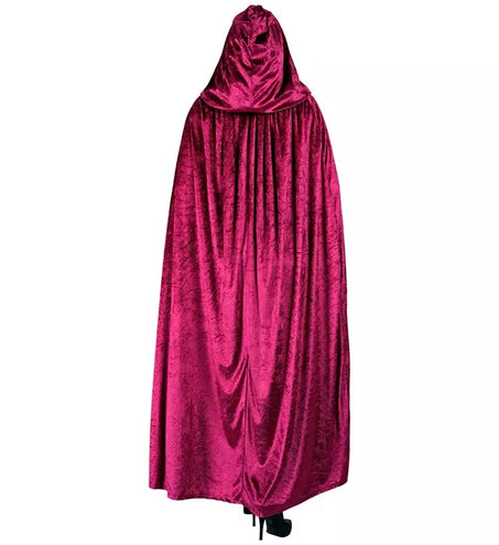 Widmann SRL Bordeaux fluwelen cape met kap 140cm Ilse