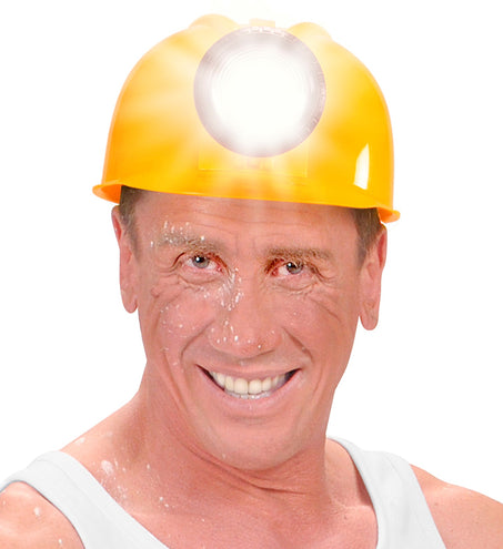 Widmann SRL Bouwhelm bob de bouwer met lamp