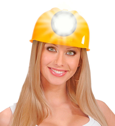 Widmann SRL Bouwhelm bob de bouwer met lamp