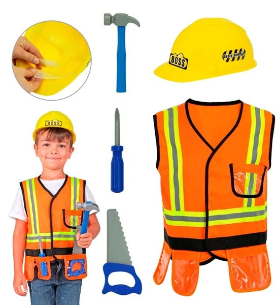 Widmann SRL Bouwvakker vest kind kostuum Niek