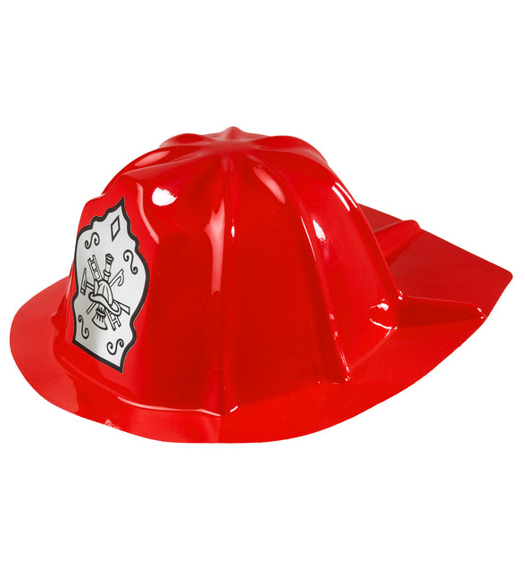 Verkleedkleding, Accessoires - Brandweerhelm kunststof, rood - Blik op Hout Verkleedkleding, Accessoires - Brandweerhelm kunststof, rood - Blik op Hout
