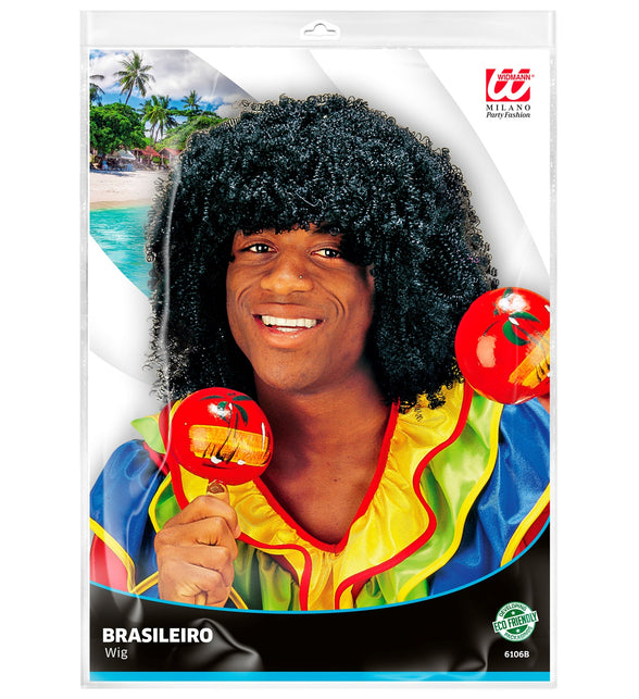 Widmann SRL Braziliaanse pruik met krullen