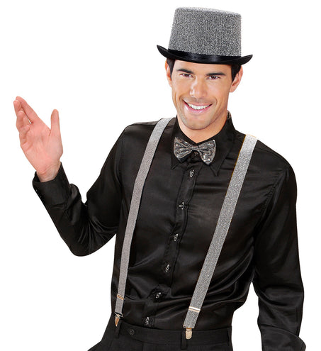 Widmann SRL bretel lurex zilver