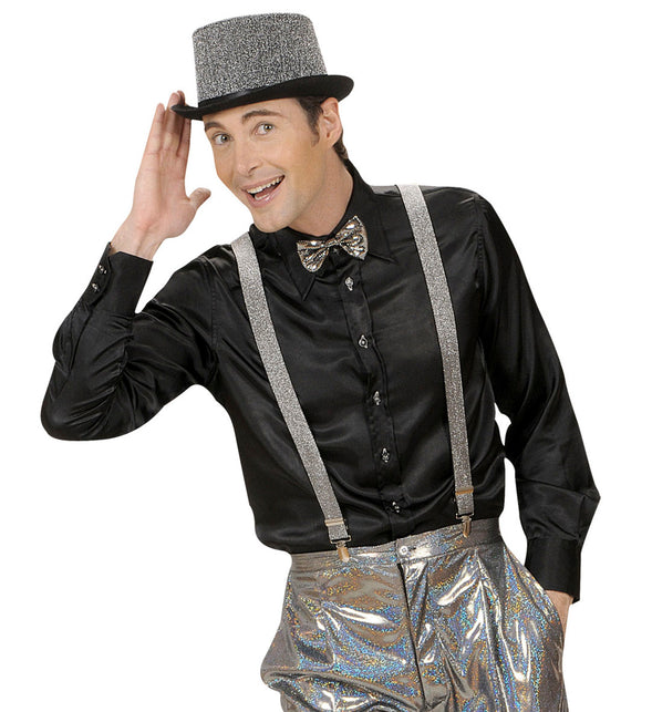 Widmann SRL bretel lurex zilver